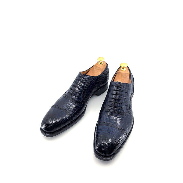 Ugo Vasare Alligator Oxford - Navy