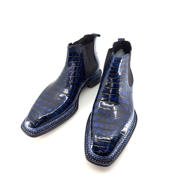 Maurice New York Custom Alligator Boot - Deep Ocean