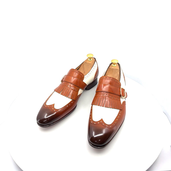 Ugo Vasare Calfskin Loafer - Camel/Cream