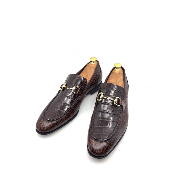 C Collection Leather Loafer - Brown
