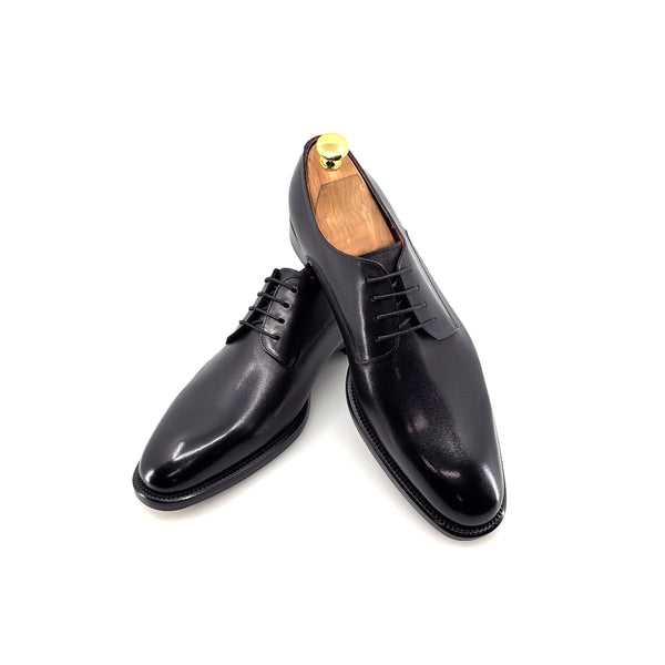 Maurice E Leather Lace-Up Derby - Black