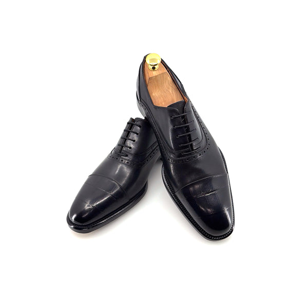 Maurice Leather Lace-Up Oxford - Black