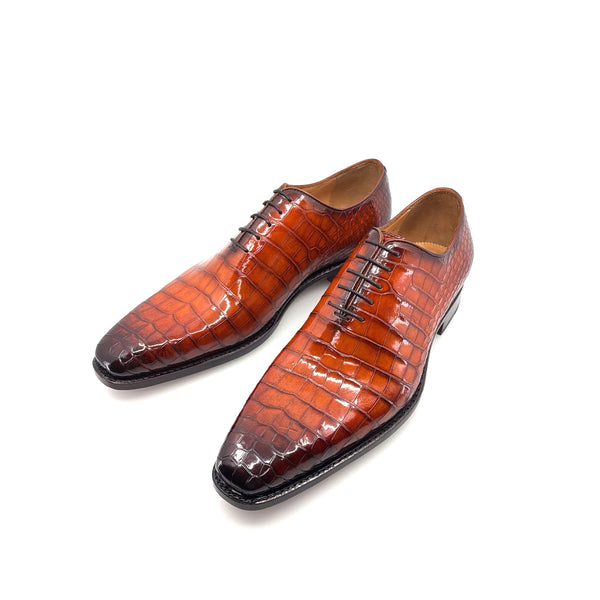 Ugo Vasare Alligator Oxford - Sport/Rust
