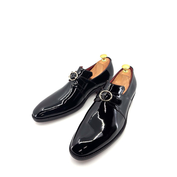 Ugo Vasare Patent Leather Slip-On - Black