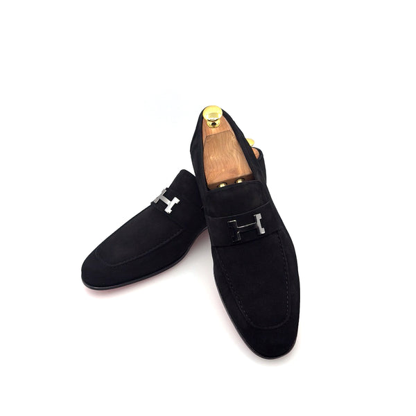 C Collection Suede H Loafer - Black