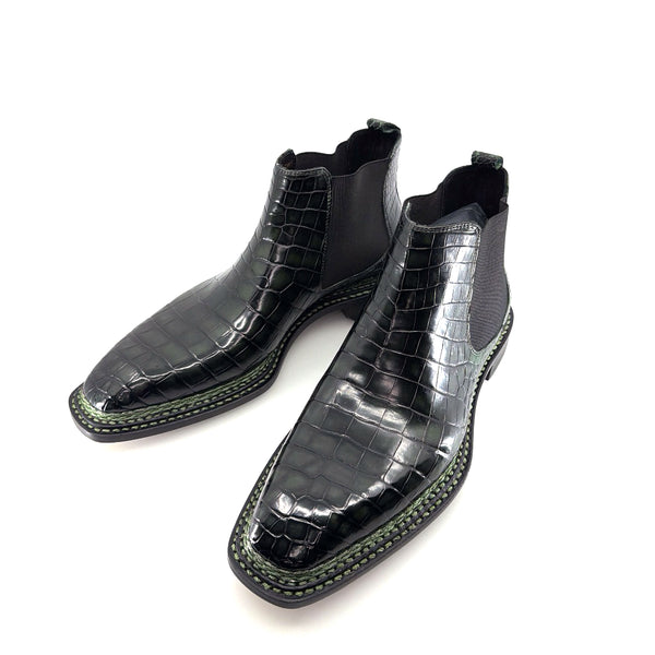 Maurice New York Custom Alligator Boot - Green Forest