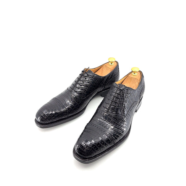 Ugo Vasare Alligator Oxford - Black