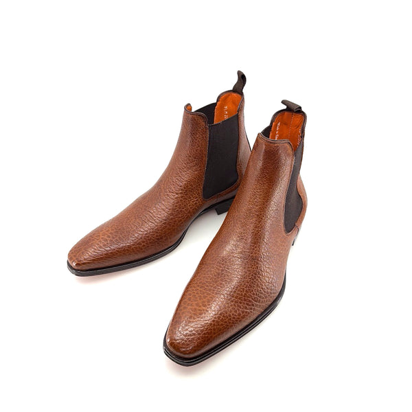 Mezlan Lambskin Slip-On Boot Tan