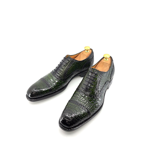 Ugo Vasare Alligator Oxford - Green