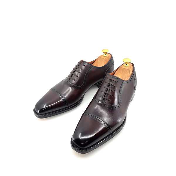 Maurice Leather Lace-Up Oxford - Dark/Brown