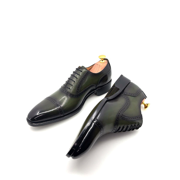 Ugo Vasare Calfskin Oxford - Green