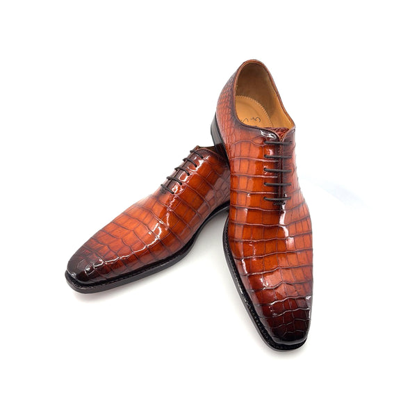 Ugo Vasare Alligator Oxford - Sport/Rust