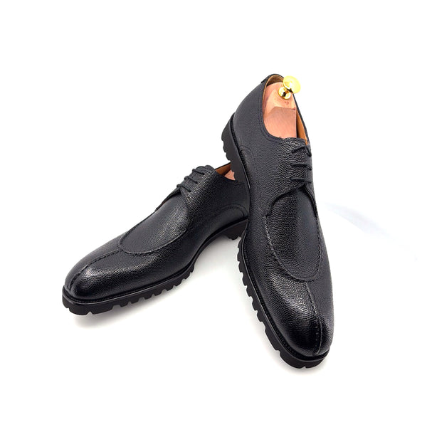 Ugo Vasare Jayden Pebble Grain Oxford - Black