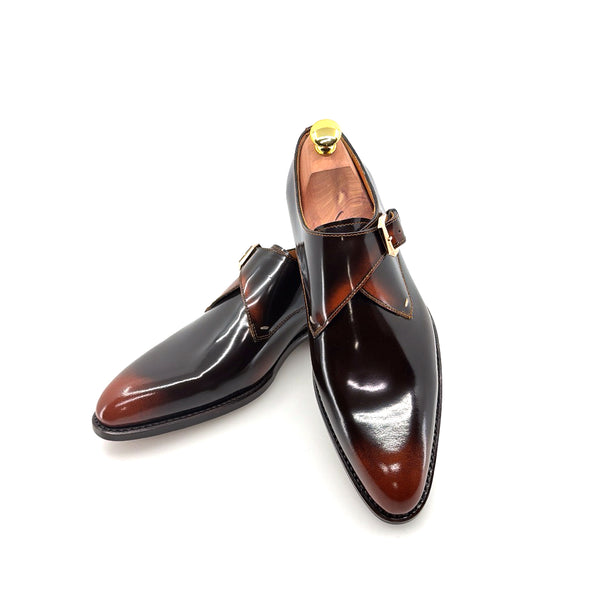 Ugo Vasare Leather Monkstrap - Caramel