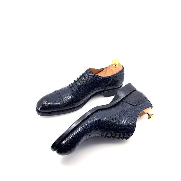 Ugo Vasare Alligator Oxford - Navy
