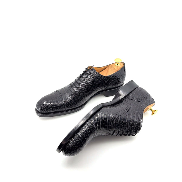 Ugo Vasare Alligator Oxford - Black