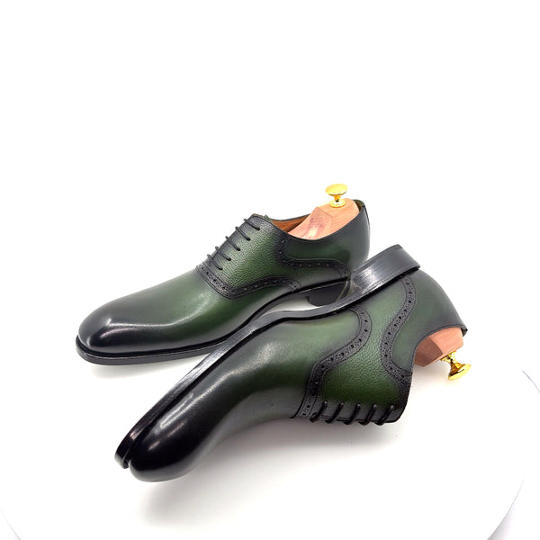 Ugo Vasare Leather Oxford - Green