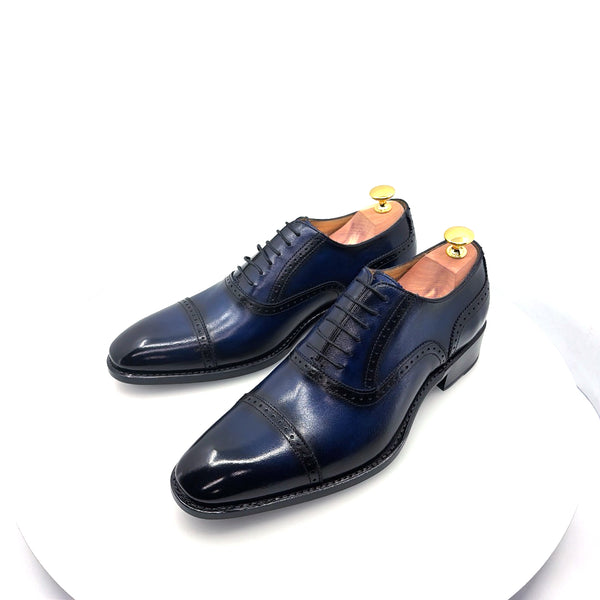 Ugo Vasare Calfskin Oxford - Navy