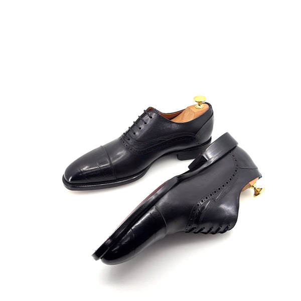 Maurice Leather Lace-Up Oxford - Black