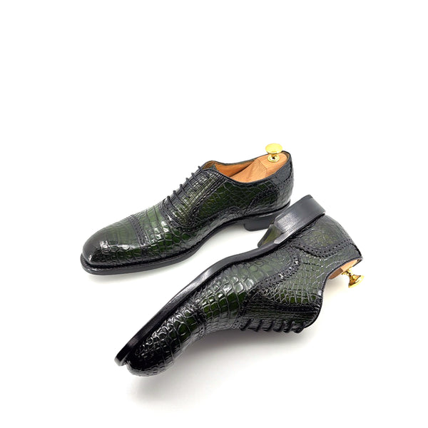 Ugo Vasare Alligator Oxford - Green
