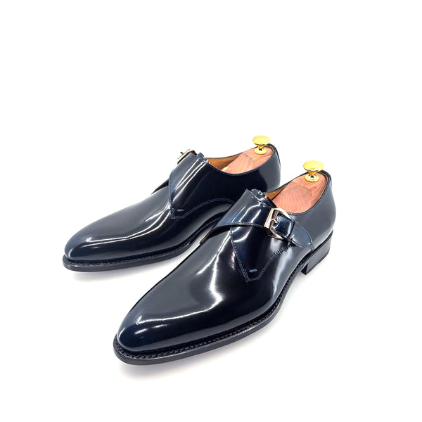 Ugo Vasare Leather Monkstrap - French/Blue