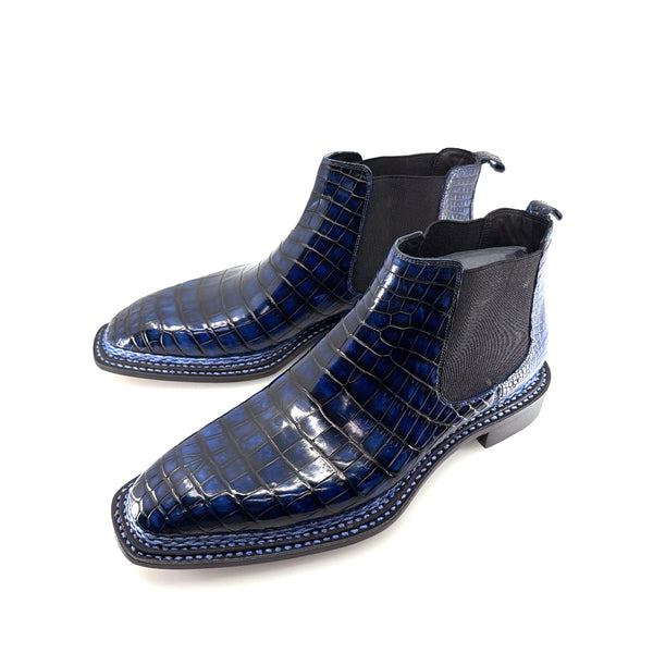 Maurice New York Custom Alligator Boot - Deep Ocean