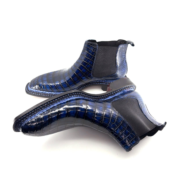 Maurice New York Custom Alligator Boot - Deep Ocean