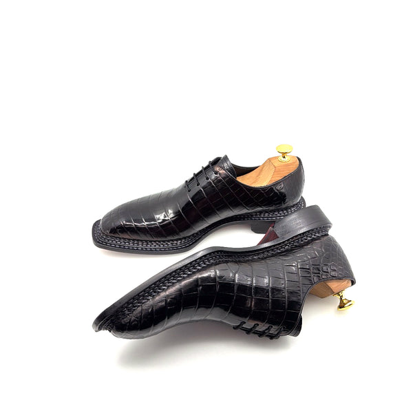 Maurice Philadelphia Custom Made Alligator Oxford - Black