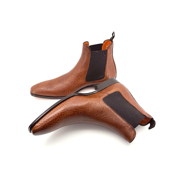 Mezlan Lambskin Slip-On Boot Tan