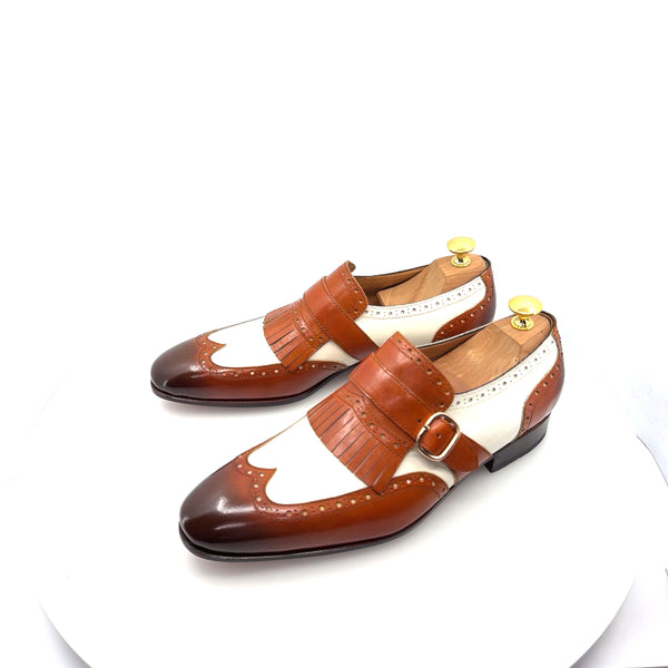 Ugo Vasare Calfskin Loafer - Camel/Cream