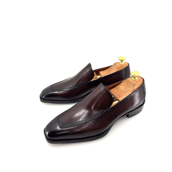 Maurice Leather Venetian Loafer - Brown