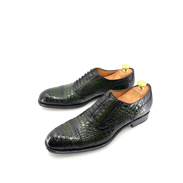 Ugo Vasare Alligator Oxford - Green