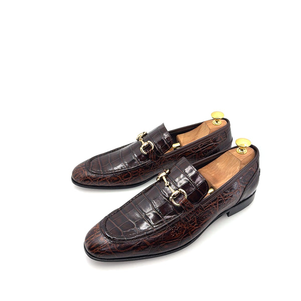 C Collection Leather Loafer - Brown