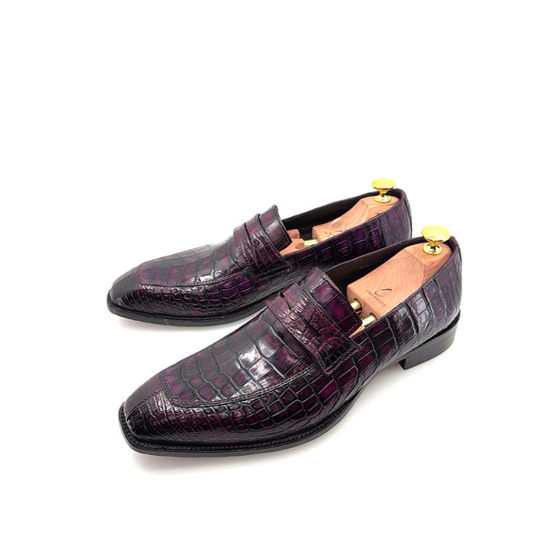 Maurice Custom Made Mirage Alligator Loafer - New Purple