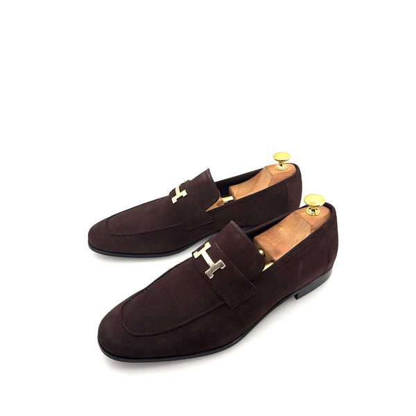 C Collection Suede H Loafer - Brown
