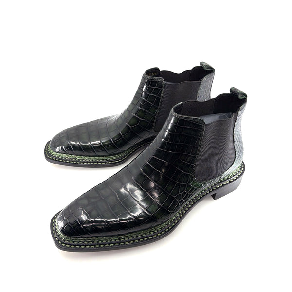 Maurice New York Custom Alligator Boot - Green Forest