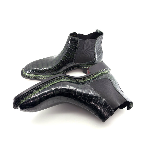 Maurice New York Custom Alligator Boot - Green Forest