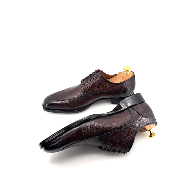Maurice Peccary Leather Lace-Up Oxford - Brown
