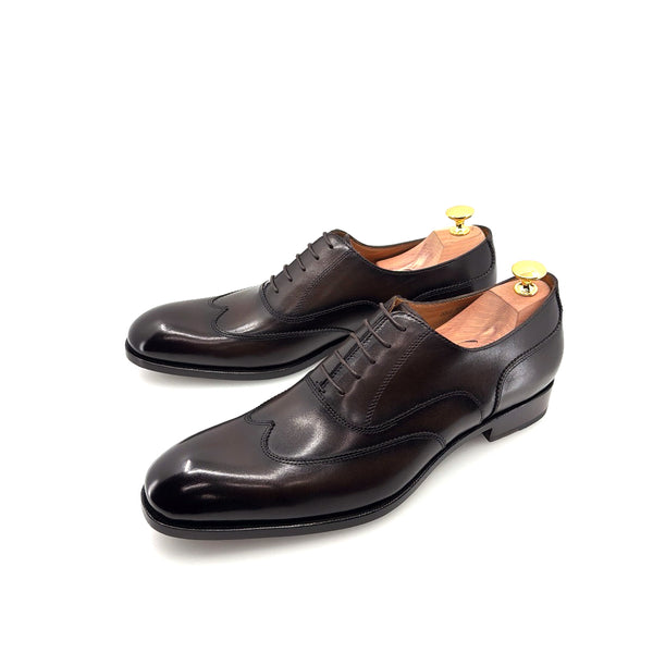 Ugo Vasare Leather Wingtip Oxford - Brown