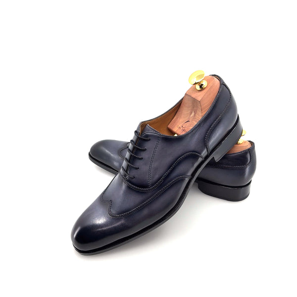 Ugo Vasare Leather Wingtip Oxford - Grey