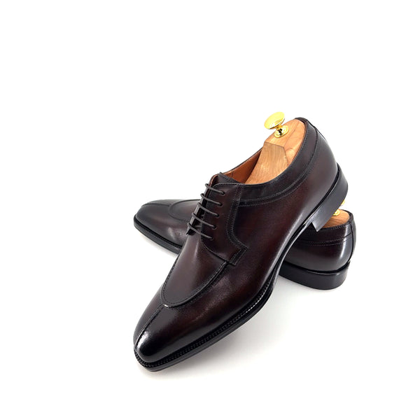 Maurice Leather Lace-Up Oxford - Brown
