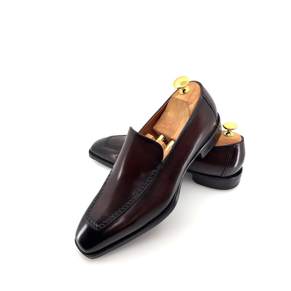 Maurice Leather Venetian Loafer - Brown