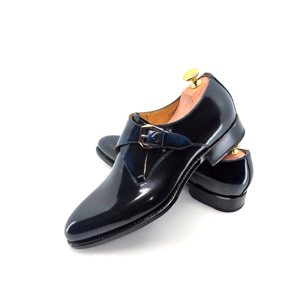 Ugo Vasare Leather Monkstrap - French/Blue