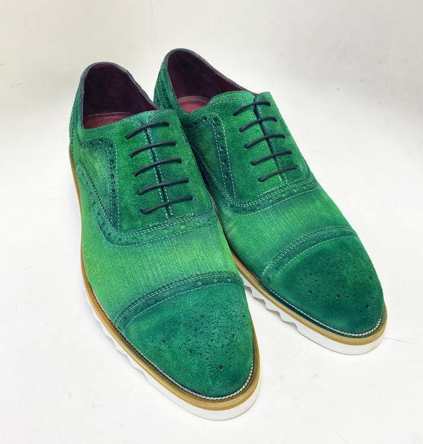 C Collection Suede Belt - Green