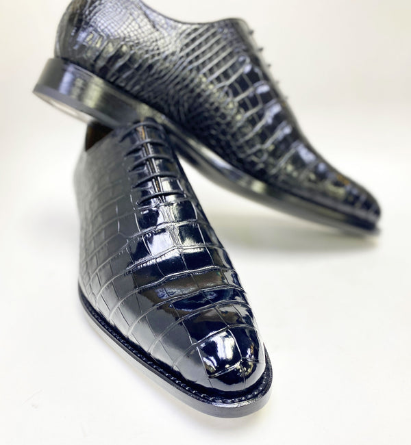 Ugo Vasare Alligator Oxford - Black