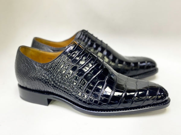 Ugo Vasare Alligator Oxford - Black
