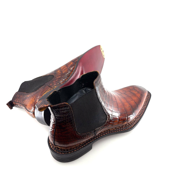 Maurice New York Custom Alligator Boot - Chocolate