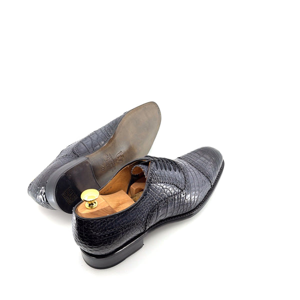 Ugo Vasare Alligator Oxford - Grey