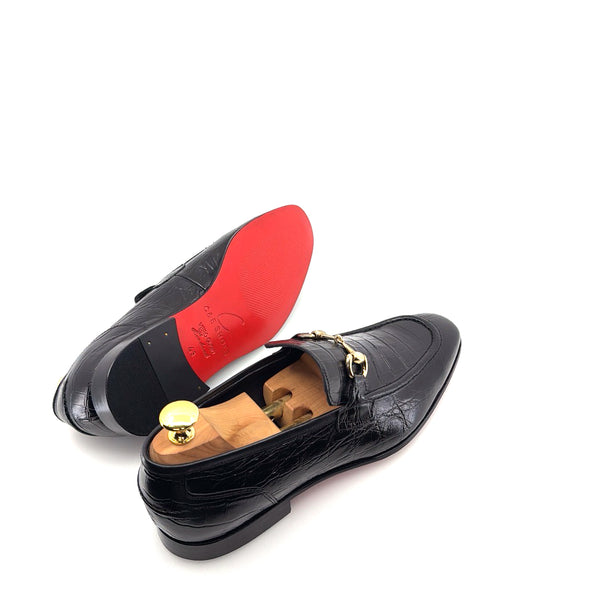 C Collection Leather Loafer - Black