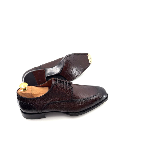 Maurice Peccary Leather Lace-Up Oxford - Brown